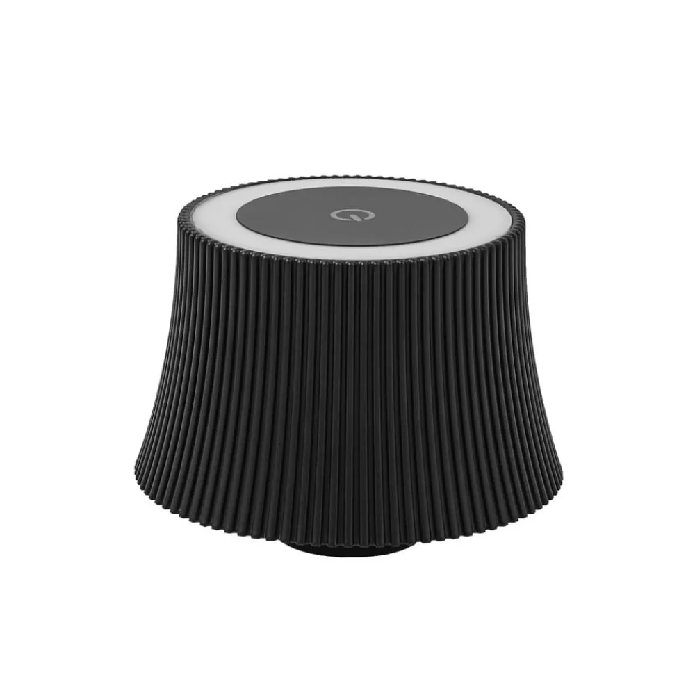 Lindby Terrassebelysning > LED-bordlampe Linor, sort, USB, touch-dimmer