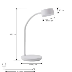 Lindby Arbejdsrum/Kontor|Gang > LED-bordlampe Maori, hvid, metal, CCT, dæmpbar