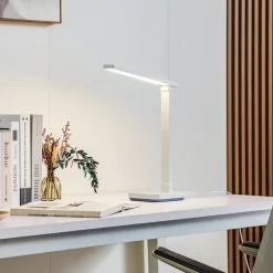 Lindby Arbejdsrum/Kontor > LED-bordlampe Rylas, hvid, USB, CCT