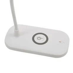 Lindby Arbejdsrum/Kontor|Bordlamper > LED-bordlampe Siona, hvid, CCT, dæmpbar, ladestation