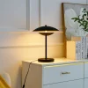 Lindby Pendellamper|Bordlamper > LED-bordlampe Tiama, metal, sort/guld, Ø 30 cm