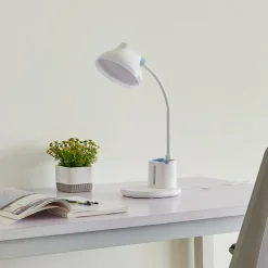 Lindby Arbejdsrum/Kontor|Bordlamper > LED-bordlampe Zephyra, hvid, CCT, dæmpbar