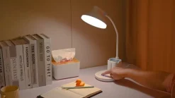Lindby Arbejdsrum/Kontor|Bordlamper > LED-bordlampe Zephyra, hvid, CCT, dæmpbar
