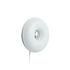 Væglamper|Væglamper ^ Lindby LED-bord-/væglampe Fjora, hvid/krom, Ø 30 cm, dæmpbar