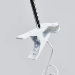 Bordlamper ^ Lindby LED clip-on bordlampe Milow, hvid, metal, 36 cm høj