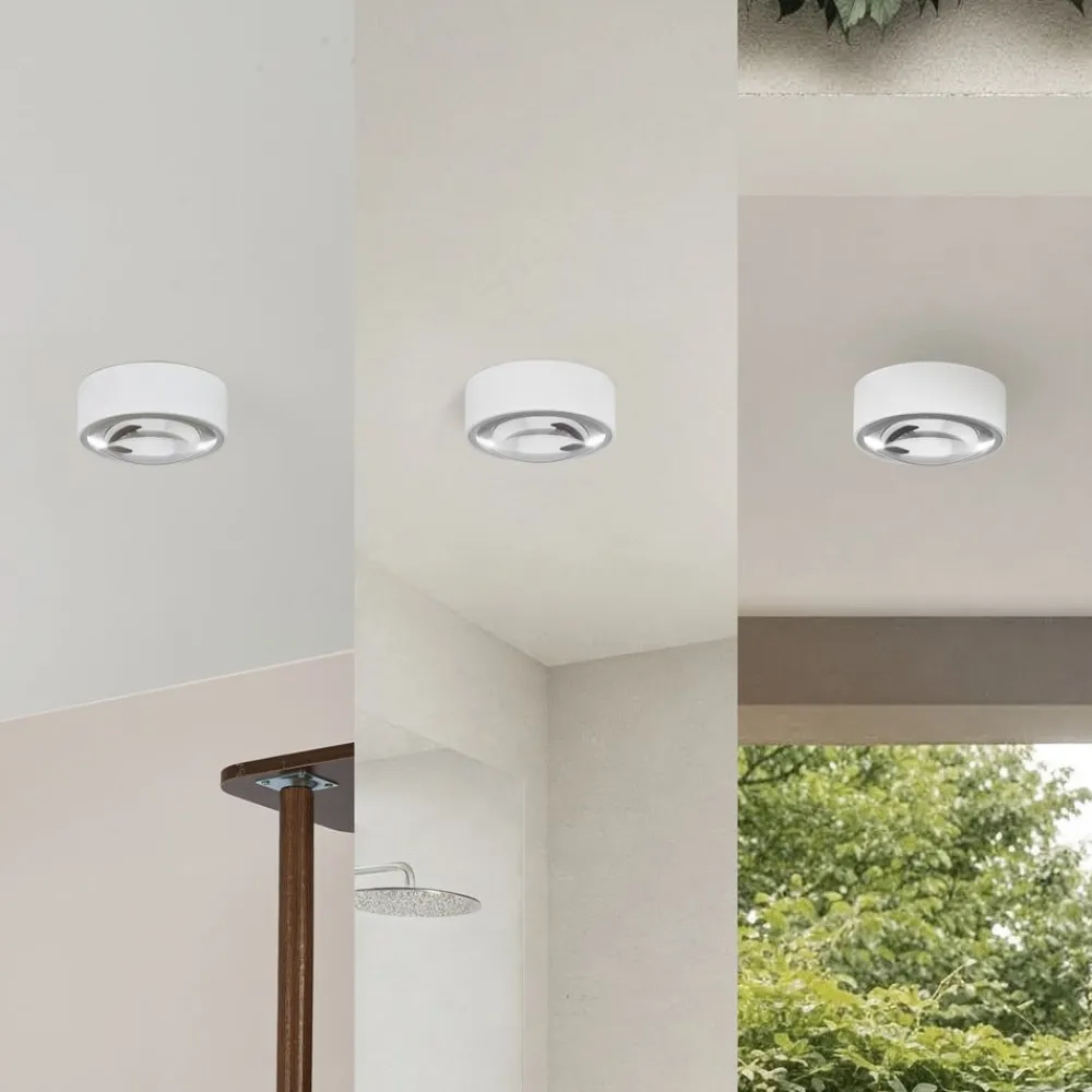 Loftlamper|Pendellamper ^ Lindby LED-downlight Siaka, hvid, metal, Ø 5 cm, IP65