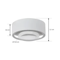 Loftlamper|Pendellamper ^ Lindby LED-downlight Siaka, hvid, metal, Ø 5 cm, IP65