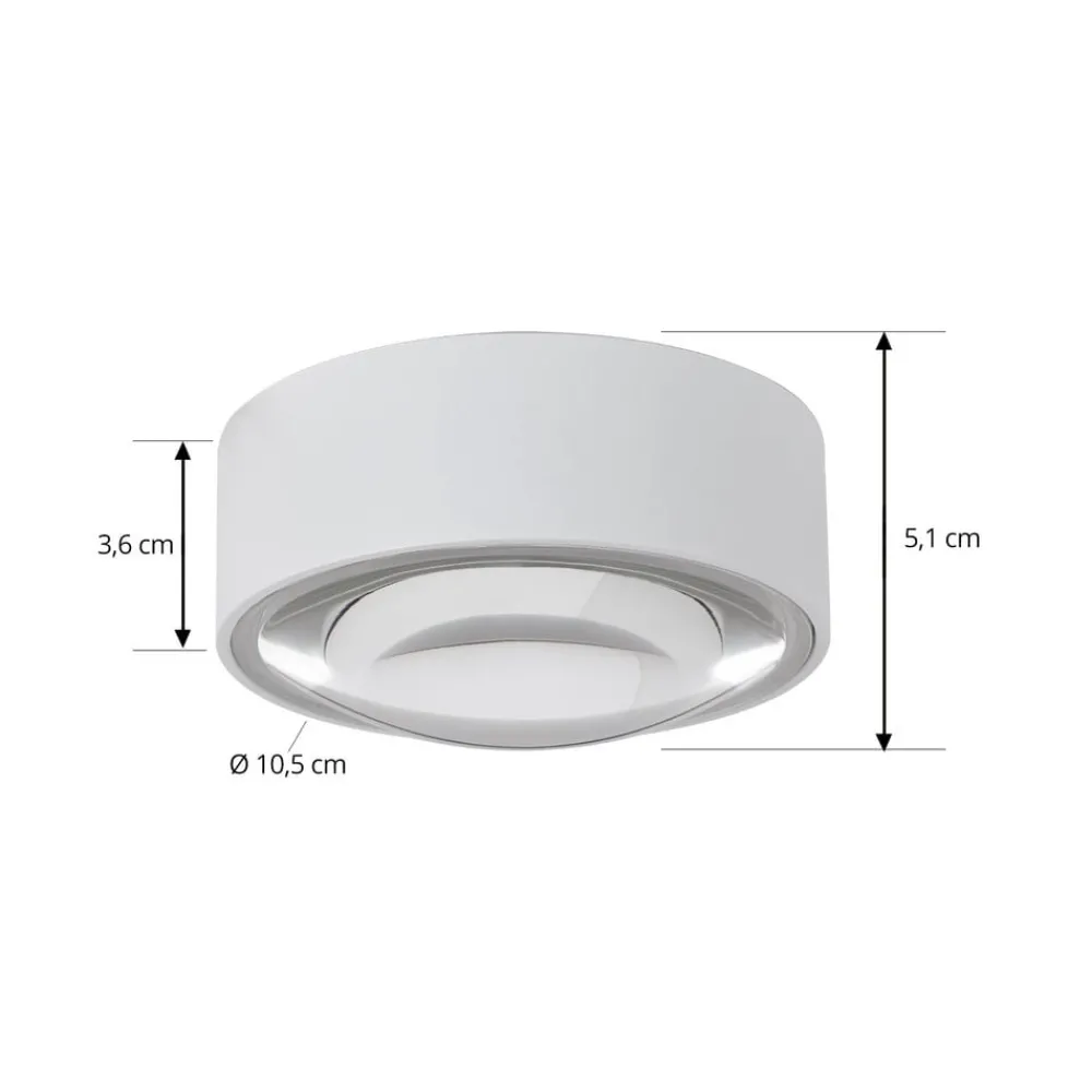 Loftlamper|Pendellamper ^ Lindby LED-downlight Siaka, hvid, metal, Ø 5 cm, IP65