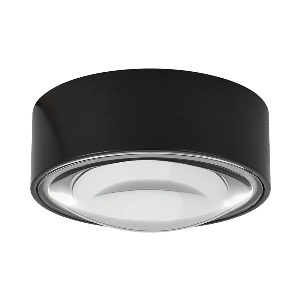 Lindby Loftlamper > LED-downlight Siaka, sort, metal, Ø 5 cm, IP65