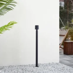 Lindby Gadebelysning > LED-gadelampe Amila, sort, aluminium, IP54