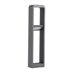 Lindby Terrassebelysning|Gadebelysning > LED-gadelampe Darko, 80 cm, grå, metal, IP54