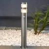Lindby Gadebelysning Med Sensor|Terrassebelysning > LED-gadelampe Lanea, 60 cm, grå, sensor, IP44