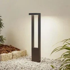 Lindby Terrassebelysning|Gadebelysning > LED-gadelampe Lonete, højde 65 cm, antracit, IP65