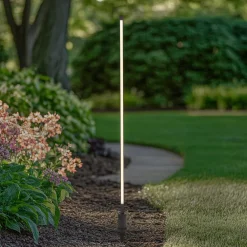 Lindby Gadebelysning > LED-gadelampe Neano, 120 cm, sort, metal, IP65