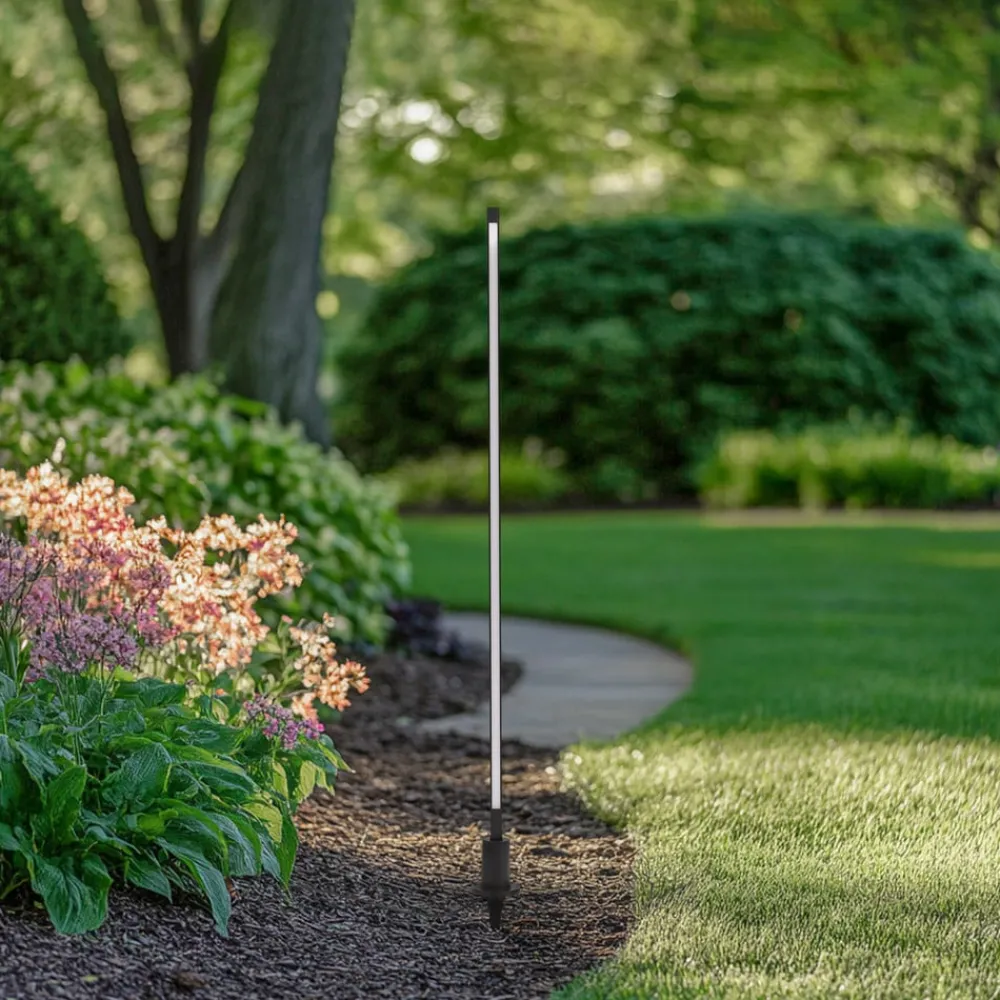 Lindby Gadebelysning > LED-gadelampe Neano, 120 cm, sort, metal, IP65