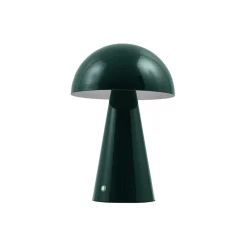 Lindby Pendellamper|Bordlamper > LED genopladelig bordlampe Nevijo, grøn, Ø20 cm, USB, dæmper