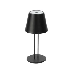 Lindby Dekorationsbelysning|Terrassebelysning > LED genopladelig bordlampe Janea TWIN, sort, metal