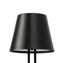 Lindby Dekorationsbelysning|Terrassebelysning > LED genopladelig bordlampe Janea TWIN, sort, metal