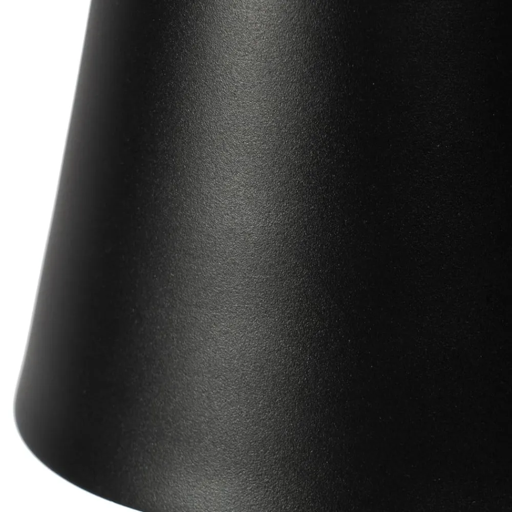Lindby Dekorationsbelysning|Terrassebelysning > LED genopladelig bordlampe Janea TWIN, sort, metal