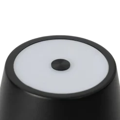 Lindby Dekorationsbelysning|Terrassebelysning > LED genopladelig bordlampe Janea TWIN, sort, metal