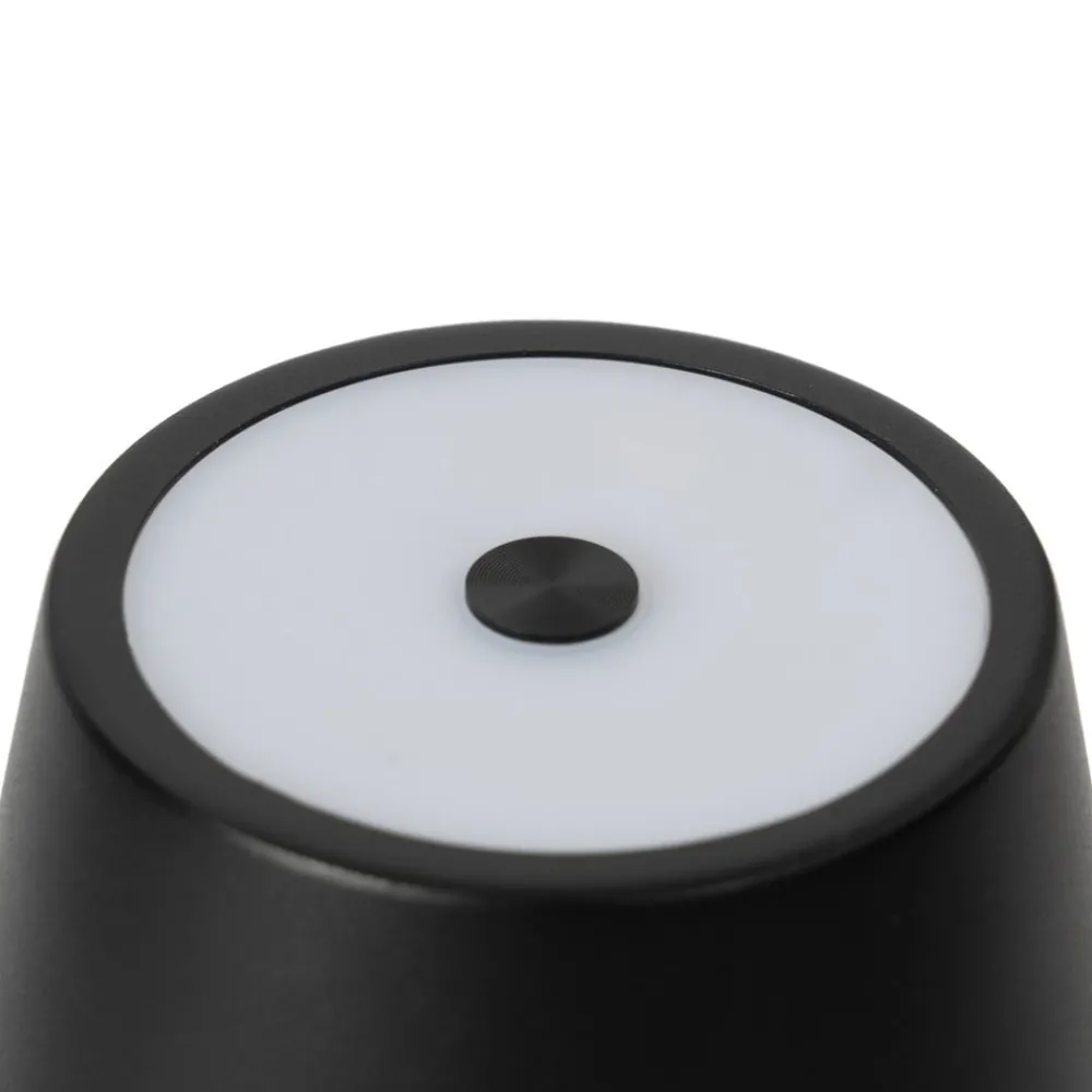 Lindby Dekorationsbelysning|Terrassebelysning > LED genopladelig bordlampe Janea TWIN, sort, metal