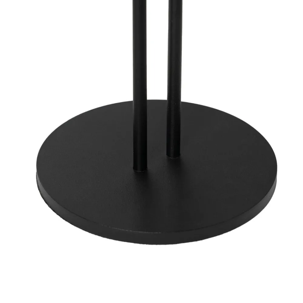 Lindby Dekorationsbelysning|Terrassebelysning > LED genopladelig bordlampe Janea TWIN, sort, metal
