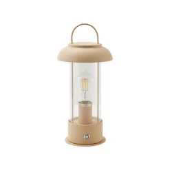 Lindby Dekorationsbelysning|Terrassebelysning > LED genopladelig bordlampe Janea TWIN, grøn, metal