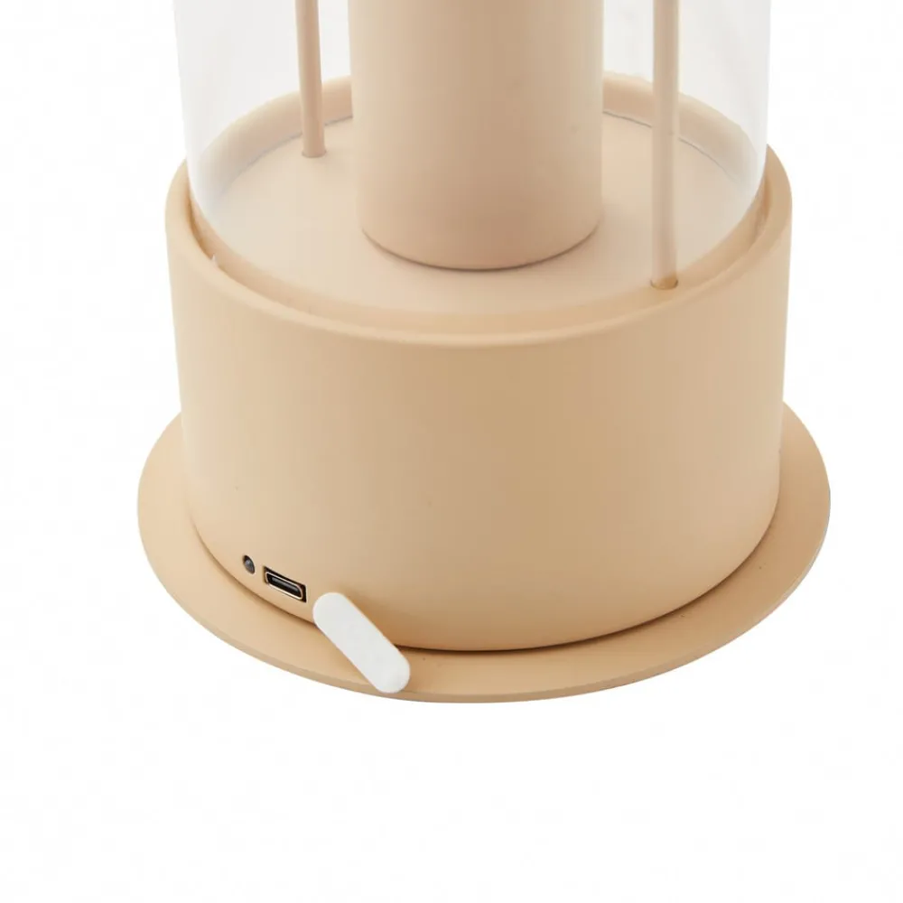 Lindby Dekorationsbelysning|Terrassebelysning > LED genopladelig bordlampe Janea TWIN, grøn, metal