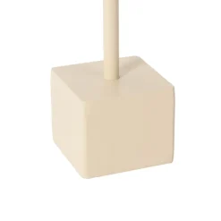 Lindby Dekorationsbelysning|Terrassebelysning > LED genopladelig bordlampe Janea CUBE, beige, metal