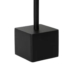 Lindby Dekorationsbelysning|Terrassebelysning > LED genopladelig bordlampe Janea CUBE, sort, metal
