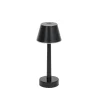 Lindby Dekorationsbelysning|Terrassebelysning > LED genopladelig lampe Gaja, sort, USB, IP44, RGBW, dæmpbar.