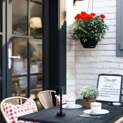 Lindby Dekorationsbelysning|Terrassebelysning > LED genopladelig lampe Gaja, sort, USB, IP44, RGBW, dæmpbar.
