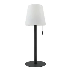 Lindby Dekorationsbelysning|Terrassebelysning > LED genopladelig lampe Azalea sort aluminium CCT højdejusterbar