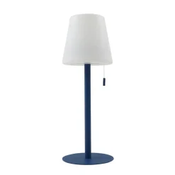 Lindby Dekorationsbelysning|Terrassebelysning > LED genopladelig lampe Azalea blå aluminium CCT højdejusterbar