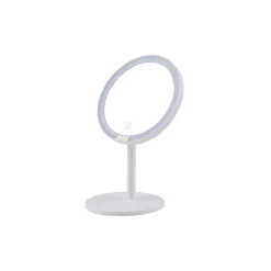 Lindby Møbel Og Interiør > LED genopladeligt spejl Renki, hvid, plast, dæmpbar