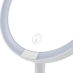 Lindby Møbel Og Interiør > LED genopladeligt spejl Renki, hvid, plast, dæmpbar