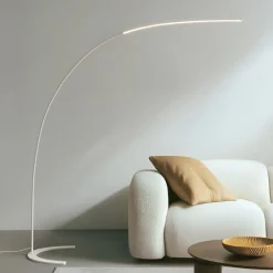 Lindby Gulvlamper|Gulvlamper > LED-gulvlampe Danua, hvid, metal, højde 200 cm