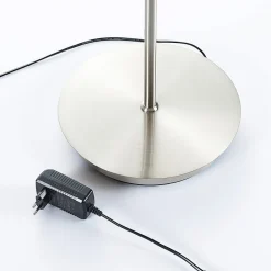 Lindby Pendellamper > LED-gulvlampe Darion, grå, metal, dæmpbar, 180 cm