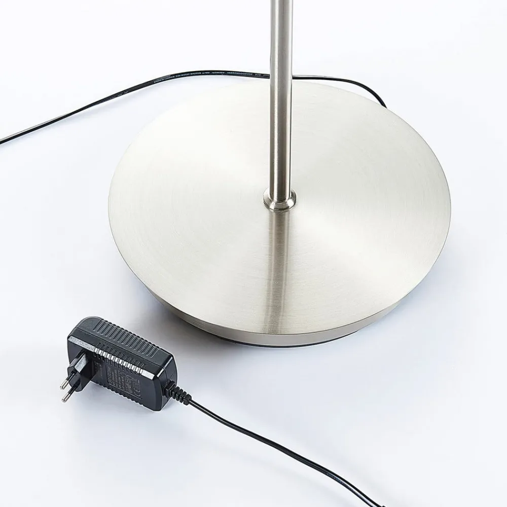 Lindby Pendellamper > LED-gulvlampe Darion, grå, metal, dæmpbar, 180 cm