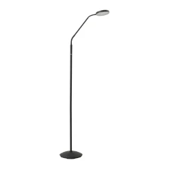 Lindby Gulvlamper|Gulvlamper > LED-gulvlampe Elvyn, sort, justerbar