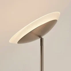 Pendellamper|Gulvlamper ^ Lindby LED-gulvlampe Jonne, rund, læsearm, dæmpbar, 180 cm