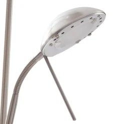 Gang|Pendellamper ^ Lindby LED-gulvlampe Josefin, nikkel, læselampe, dæmpbar