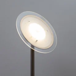 Lindby Gulvlamper|Gulvlamper > LED-gulvlampe Malea, nikkelfarvet, dæmpbar, 180 cm