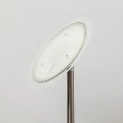 Lindby Gulvlamper|Gulvlamper > LED-gulvlampe Malea, nikkel, læselampe, dæmpbar
