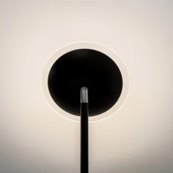 Pendellamper|Gulvlamper ^ Lindby LED-gulvlampe Malea, sort, metal, dæmpbar, 180 cm
