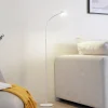 Lindby Arbejdsrum/Kontor|Gulvlamper > LED-gulvlampe Maori, hvid, metal, CCT, dæmpbar