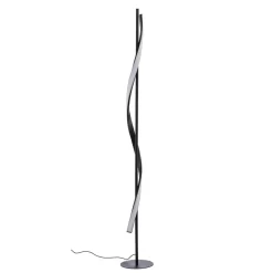 Lindby Gang|Gulvlamper > LED-gulvlampe Munja, sort, metal, dæmpbar
