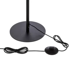 Lindby Gang|Gulvlamper > LED-gulvlampe Munja, sort, metal, dæmpbar