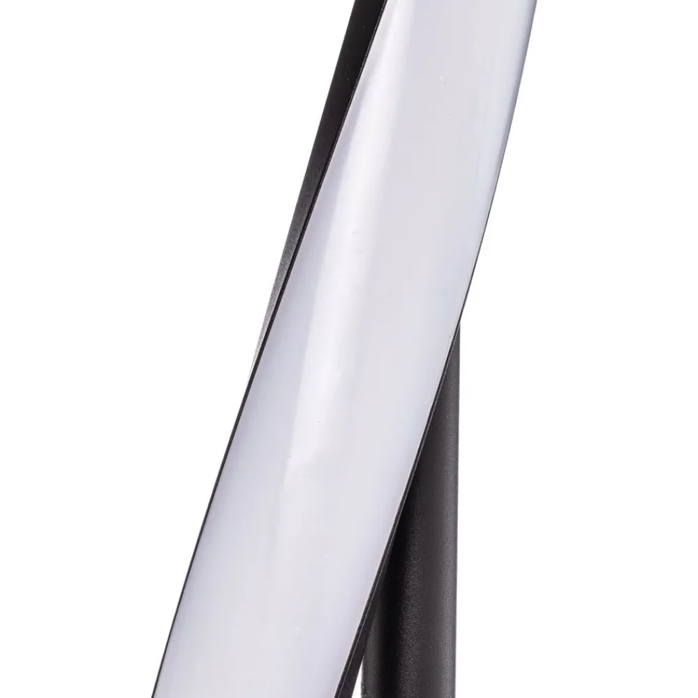 Lindby Gang|Gulvlamper > LED-gulvlampe Munja, sort, metal, dæmpbar