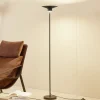 Lindby Gulvlamper|Gulvlamper > LED-gulvlampe Norvind, sort, metal, 1 lyskilde